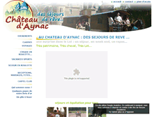 Tablet Screenshot of castel-aynac.info